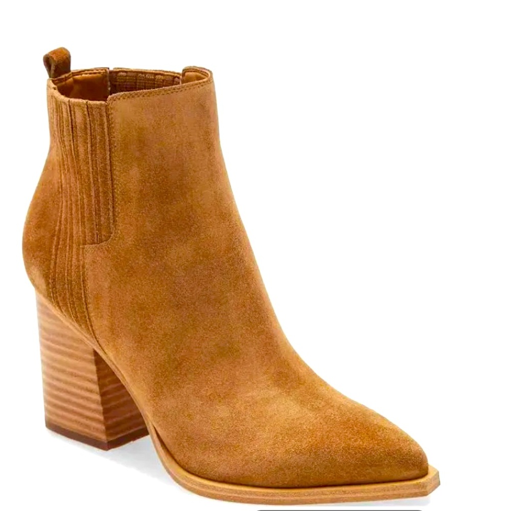 Women's Tan Suede Ankle Boots
